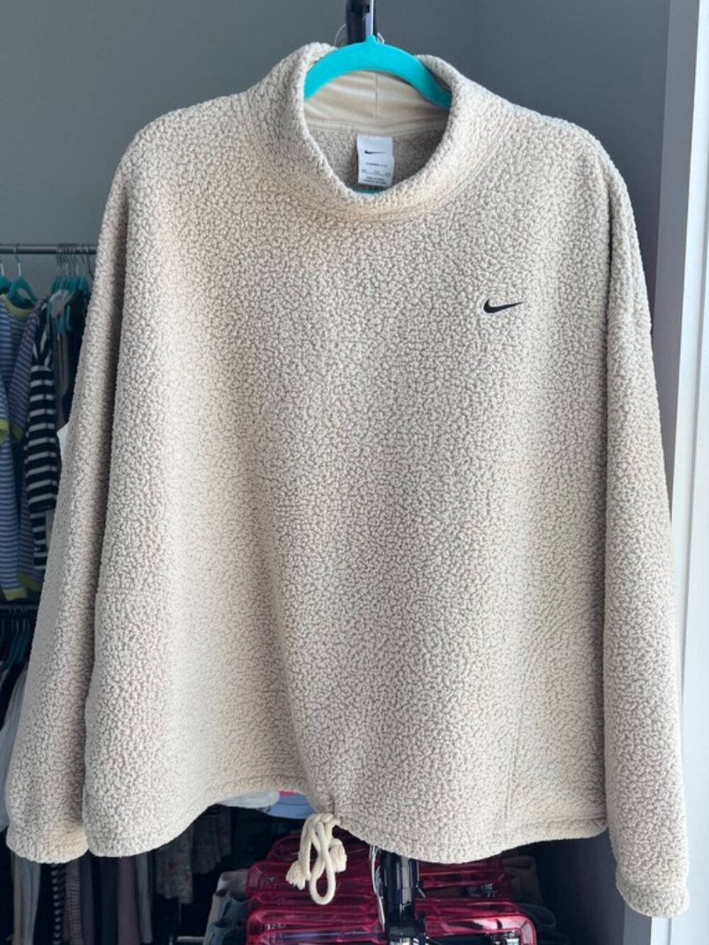 Nike Therma-Fit Fleece Mock Neck Sweatshirt Womens XXL